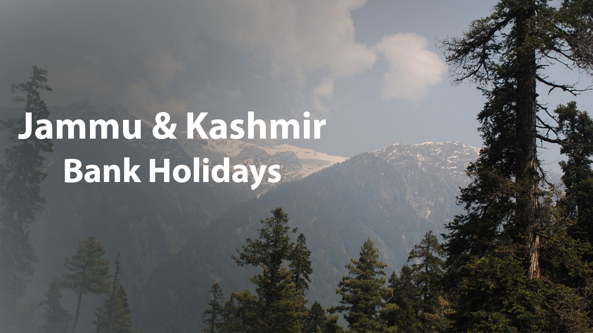 Jammu Kashmir Bank Holidays 2024