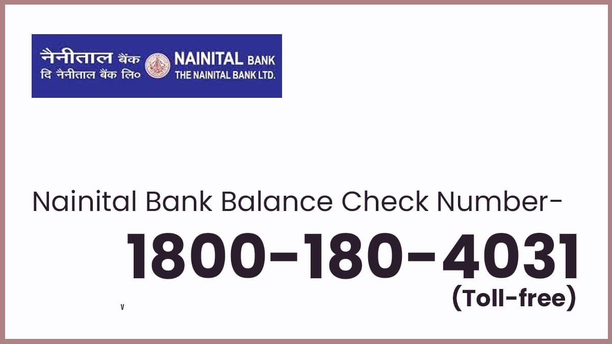 Nainital Bank Account Balance Check Missed Call Number