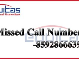 Equitas Small Finance Bank Missed Call Number