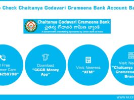 How to Check Chaitanya Godavari Grameena Bank Account Balance