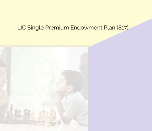 lic single premium plan 817
