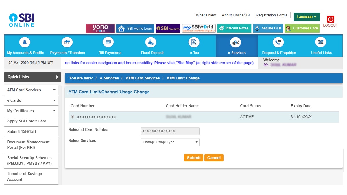 How to activate SBI Debit Card for Online Purchase - Mudra Nidhi